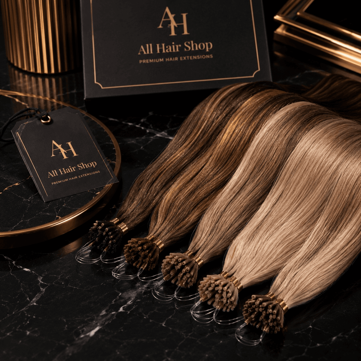 Nano Capsules Extensions — ultra-fine keratin capsule bonds on individual strands